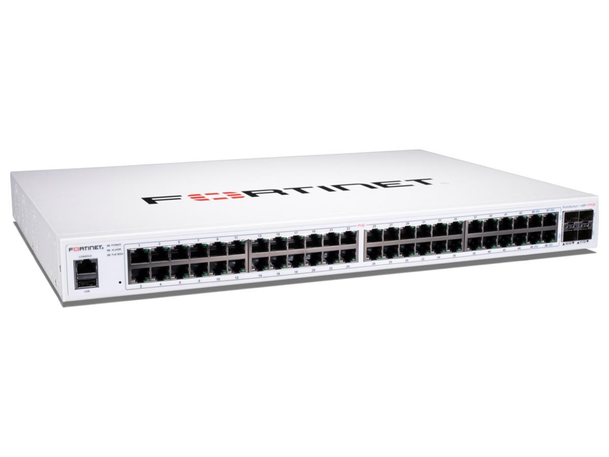 Fortinet FortiSwitch 148F-FPOE 48-Port PoE Switch